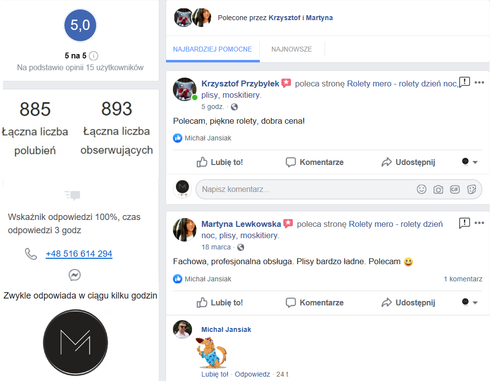 Recenzje naszych klientów